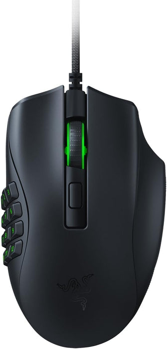 Razer Naga X Gaming Mouse Ergonomic, 16 Programmable Buttons, RGB Chroma, 5G Optical Sensor