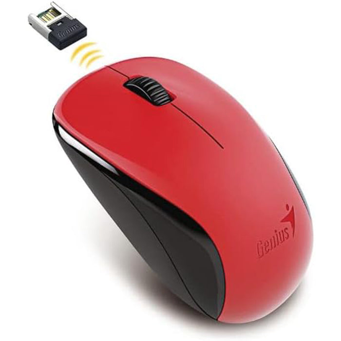 Genius NX‑7000 V2 Wireless Mouse – Red, 1200 DPI, BlueEye Sensor