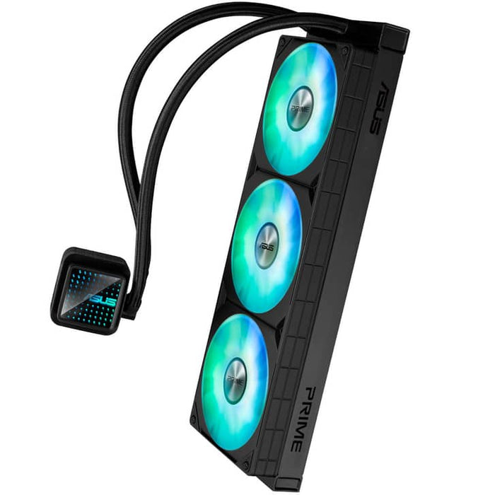 ASUS Prime LC 360 ARGB – 360mm AIO Liquid CPU Cooler, Triple 120mm ARGB Fans, Black
