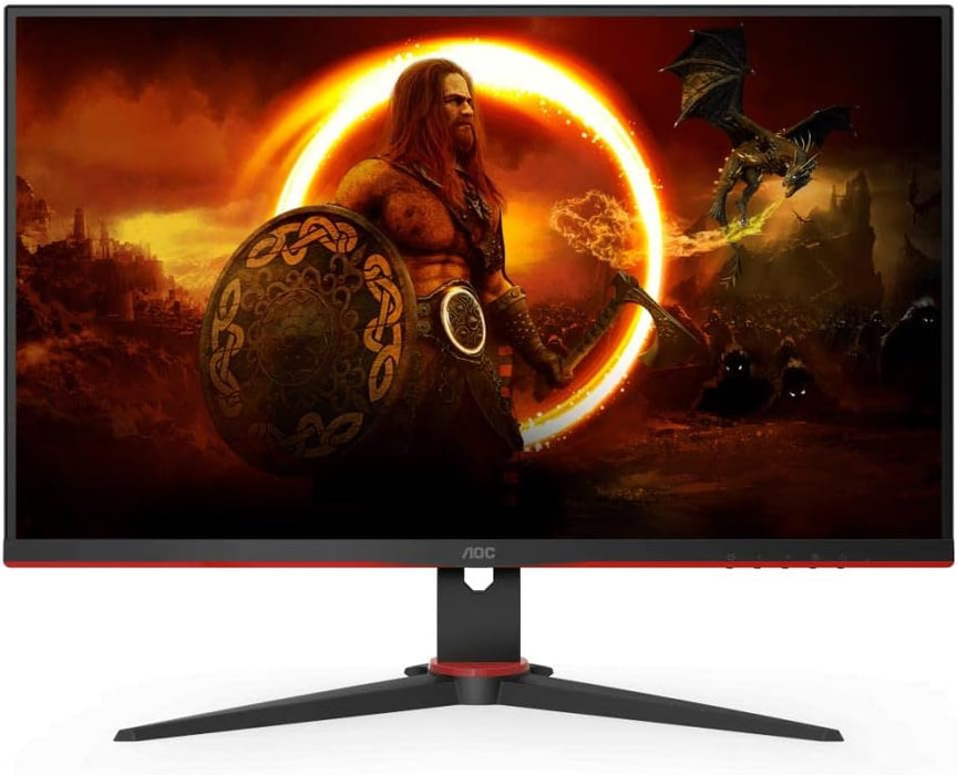 AOC 27" 3-Side Frameless QHD Gaming Monitor Q27G2E/BK, 2560 x 1440, 1ms, HDMI, DP, 155Hz, Freesync