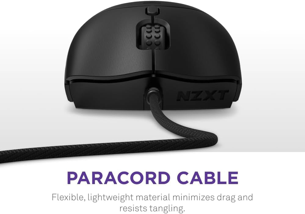 NZXT Lift 2 Symm Lightweight Symmetrical Wired Gaming Mouse, 26K DPI, Black