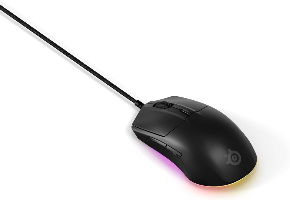 SteelSeries Rival 3 Gen 2 Wired Gaming Mouse – 8.5K DPI, TrueMove Core Sensor, RGB