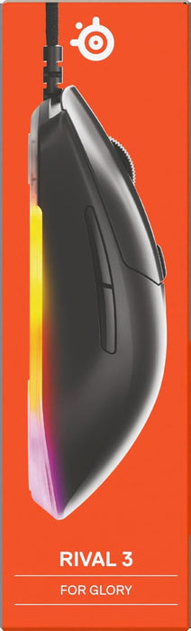 SteelSeries Rival 3 Gen 2 Wired Gaming Mouse – 8.5K DPI, TrueMove Core Sensor, RGB