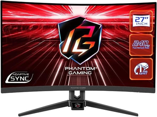 27" gaming monitor curved, 240hz, 1ms, hdr 10
