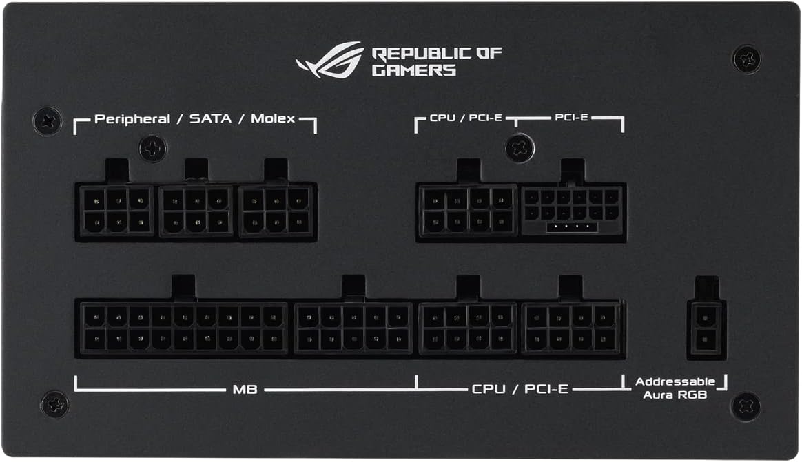 ASUS ROG Strix 850W Gold Aura Edition – Fully Modular ATX 3.0 PSU, PCIe Gen 5.0 Ready