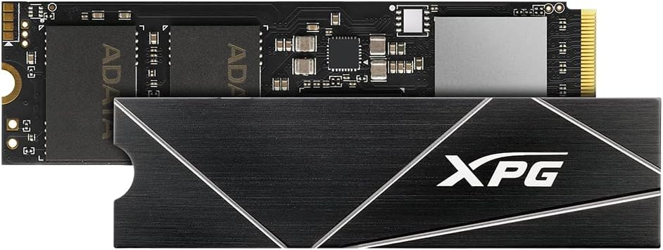 Adata 1TB XPG GAMMIX S70 Blade M.2 NVMe SSD, M.2 2280, PCIe 4.0, 3D NAND, R/W 7400/5500 MB/s, 740K/740K IOPS, PS5 Compatible, No Heatsink