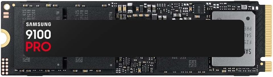 Samsung 9100 Pro 4TB NVMe M.2 SSD, 14,800 MB/s, PCIe 5.0, Solid State Drive