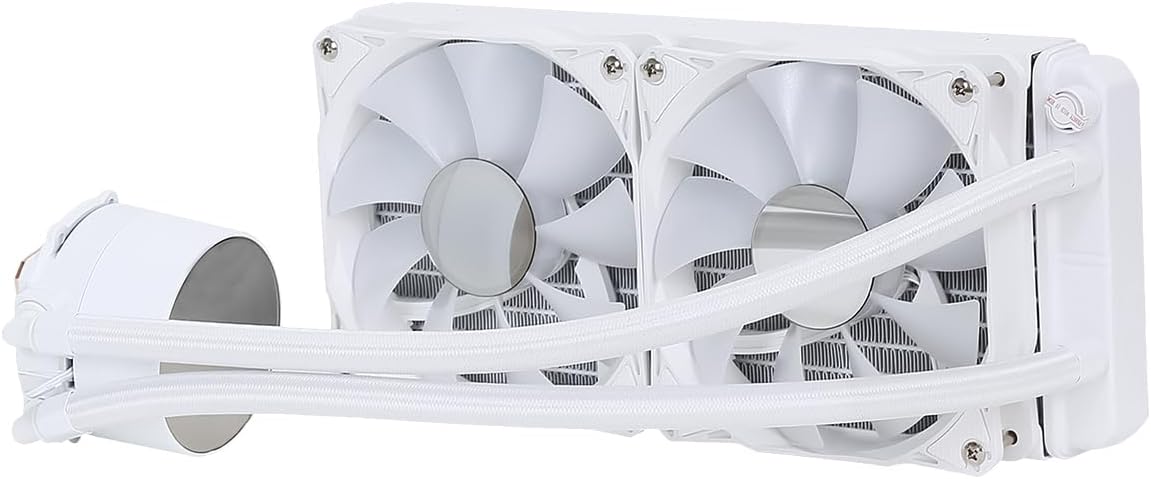 CiT Pro Glacier Infinity White AIO CPU Cooler, 240mm, ARGB, Copper Heatsink, Intel/AMD Combo
