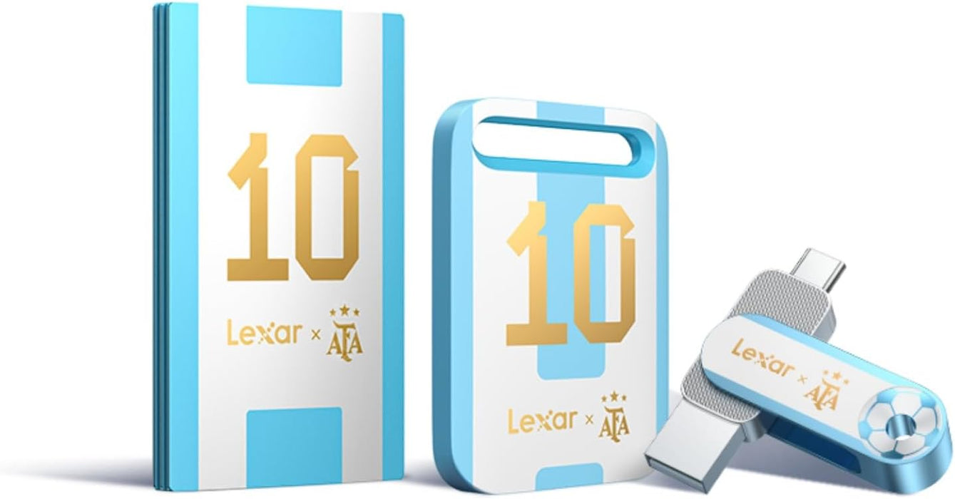 Lexar Air 512GB Portable SSD – Elite Legends Series, 390MB/s Read, 400MB/s Write