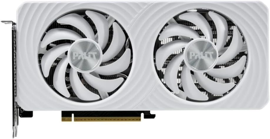Palit GeForce RTX 5060 Ti White OC Gaming Graphics Card 16GB GDDR7, 2602 MHz, GPU