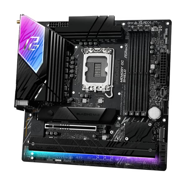 ASRock B860M Lightning WIFI Micro‑ATX Motherboard – LGA 1851, DDR5, PCIe 5.0