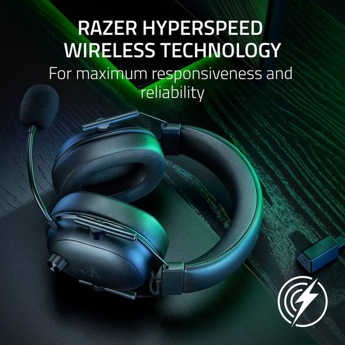 Razer BlackShark V2 HyperSpeed Wireless RGB Gaming Headset – Black