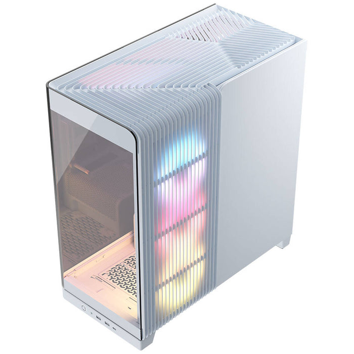 CORSAIR FRAME 4500X RS-R ARGB PC Case White – Panoramic Glass Mid-Tower, Dual 360 mm
