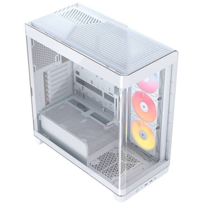 CORSAIR FRAME 4500X RS-R ARGB PC Case White – Panoramic Glass Mid-Tower, Dual 360 mm