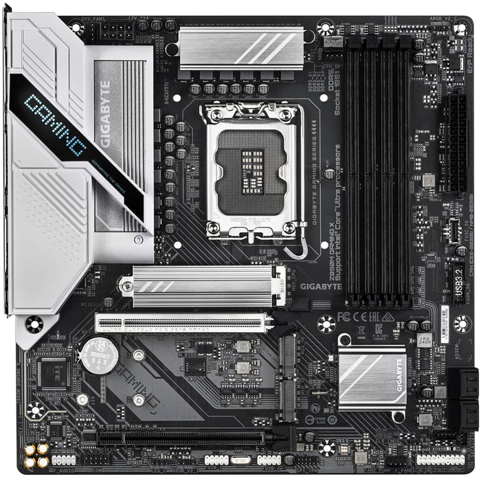 GIGABYTE Z890M GAMING X – LGA1851 Micro ATX Motherboard, DDR5, PCIe 5.0, 2.5Gb LAN