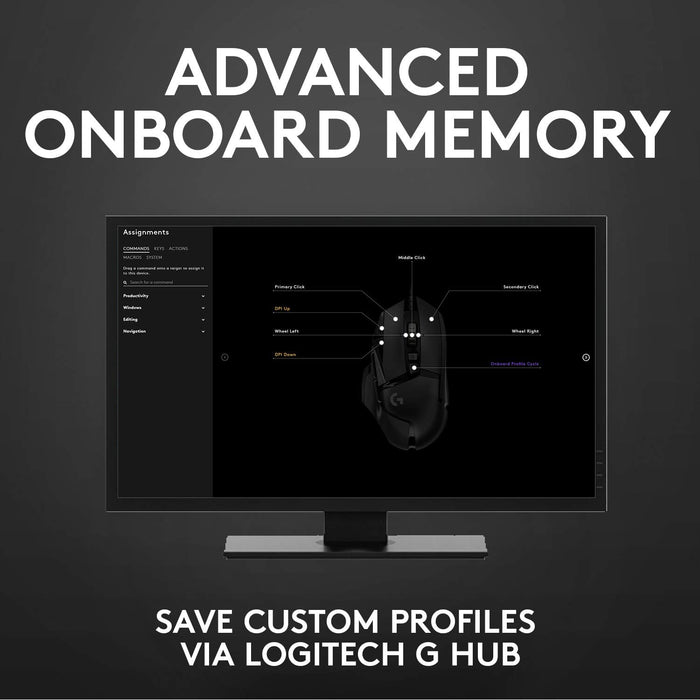 Logitech G502 HERO Wired Gaming Mouse – 25K Sensor, RGB, 11 Buttons