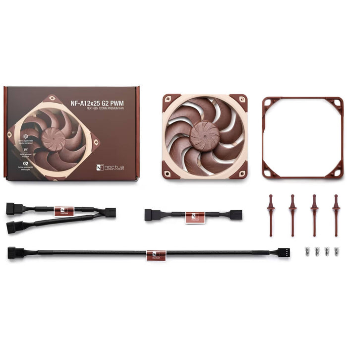 Noctua NF‑A12x25 G2 PWM 120mm Next‑Gen Quiet Performance Fan – 1800RPM
