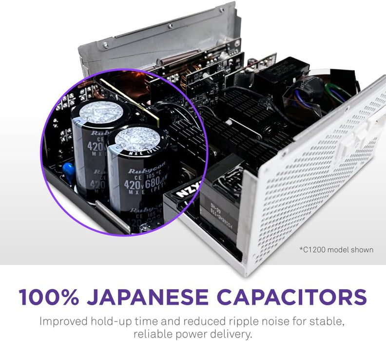 NZXT C1200 Gold ATX 3.1 1200W Fully Modular Power Supply – 80+ Gold, PCIe 5 Ready