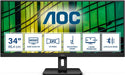 AOC QHD LCD Monitor 34 inch 100Hz U34E2M