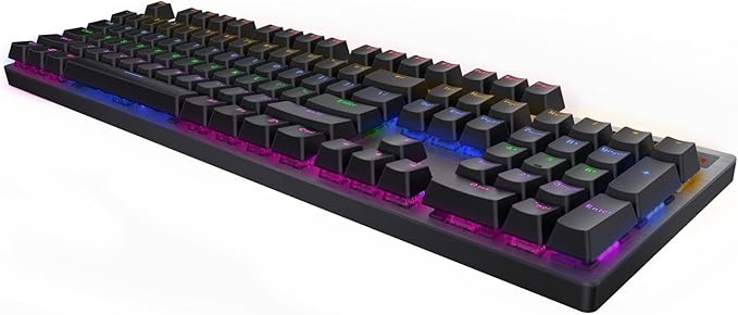Rapoo V500Pro Mechanical Gaming Keyboard – Backlit, Black (QWERTY)