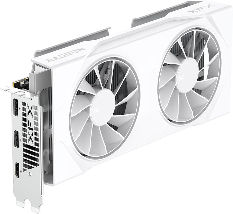 XFX Swift RX9060 XT OC Gaming Graphics Card 8GB, PCIe5, DDR6, 3320MHz, White