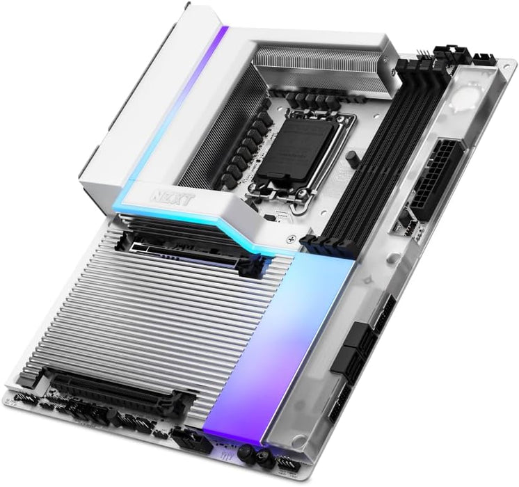 NZXT N9 Z890 Gaming WiFi ATX Motherboard White, DDR5, PCIe5, Intel 1851, WiFi 7