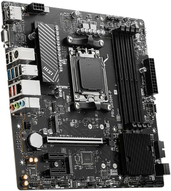 MSI Pro B650M-P Micro ATX Gaming Motherboard for AMD AM5, DDR5