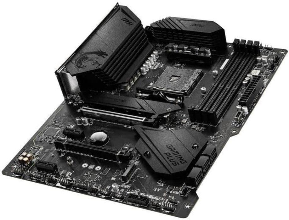 MSI MPG B550 Gaming Plus ATX Motherboard, AMD AM4, DDR4, PCIe 3, 4400MHz, HDMI, DP, LAN, M.2