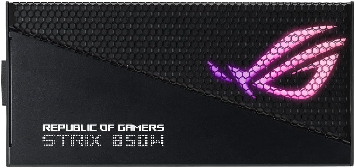 ASUS ROG Strix 850W Gold Aura Edition – Fully Modular ATX 3.0 PSU, PCIe Gen 5.0 Ready