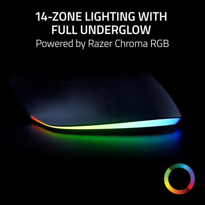 Razer Pro Click V2 - Wireless Ergonomic mouse - AI Prompt Assist - 30K Optical Sensor - RGB