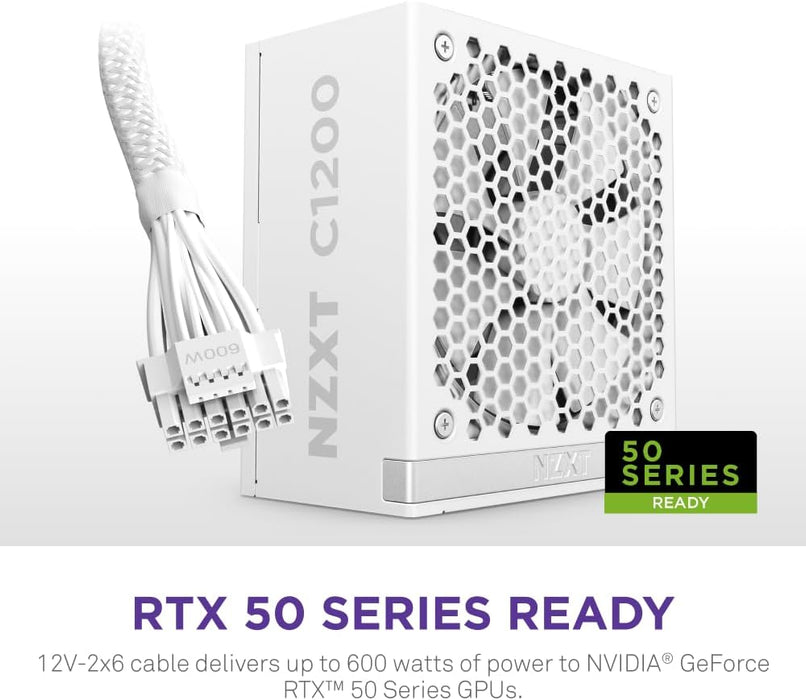 NZXT C1200 Gold ATX 3.1 1200W Fully Modular Power Supply – 80+ Gold, PCIe 5 Ready