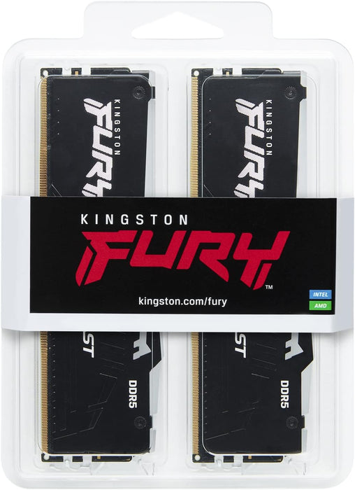 Kingston Fury Beast RGB 64GB (2 x 32GB) RAM, DDR5, 6000MHz, AMD EXPO & Intel XMP, Memory Kit