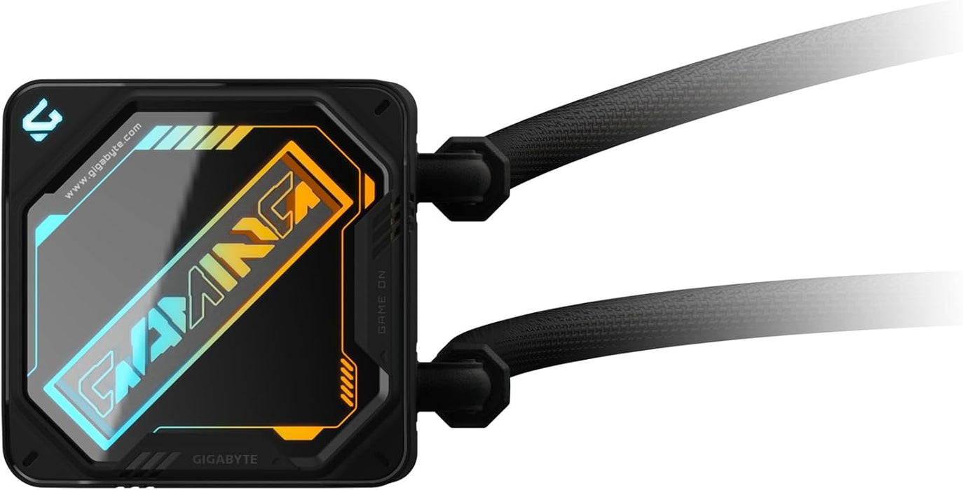 Gigabyte Gaming 360mm AIO CPU Liquid Cooler, 3x ARGB Fans, Black