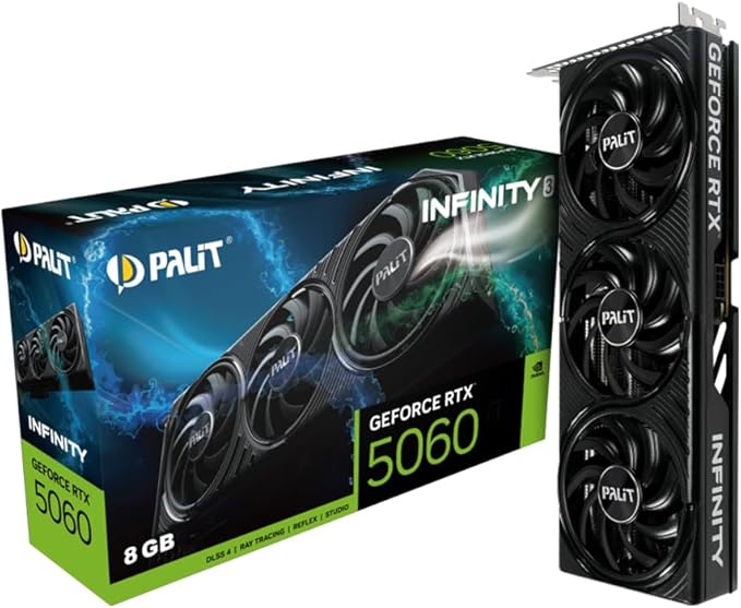 Plait GeForce RTX 5060 Infinity 3 8Gb DDR7/PCI Express 5.0/2497Mhz/28000Mhz