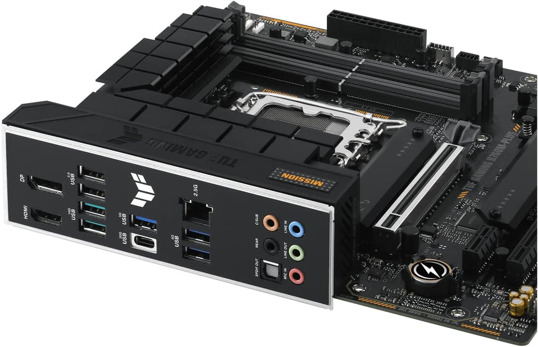 Asus Tuf Gaming B760M-Plus Motherboard, Intel B760, 1700, Micro ATX, DDR5, PCIe5