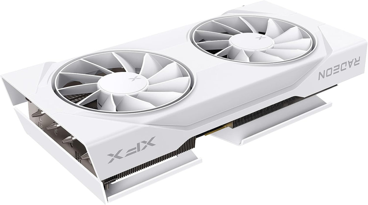 XFX Swift RX9060 XT OC Gaming Graphics Card 8GB, PCIe5, DDR6, 3320MHz, White