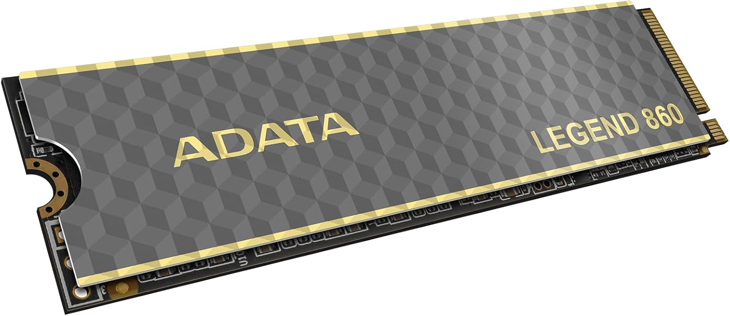 Adata 1TB Legend 860 M.2 NVMe Gen4 SSD, M.2 2280, PCIe4, R/W 6000/4000 MB/s, PS5 Compatible