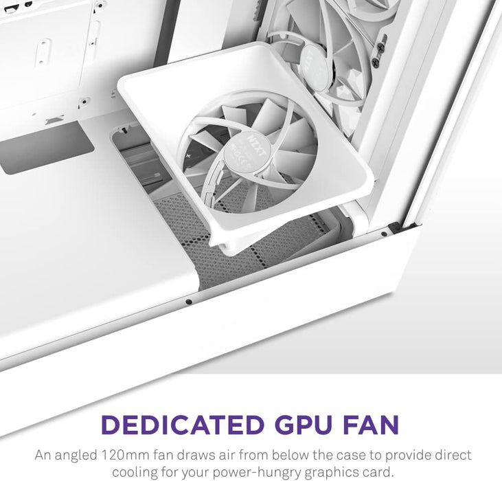 NZXT H5 Elite Gaming ATX PC Case Mid Tower, Tempered Glass, E-ATX (Up to 272mm), White