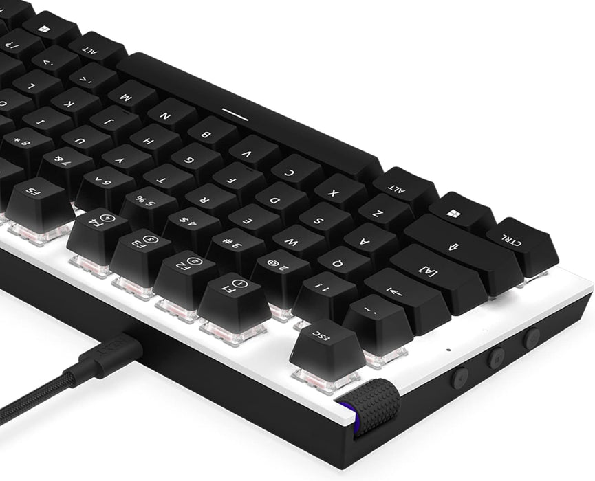 NZXT FUNCTION White Mechanical Gaming Keyboard RGB Gateron Red Linear Switch Modular, UK