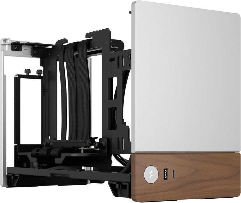 Fractal Design Terra Silver SFF Mini-ITX PC Gaming Case, Small Form Factor Chasis, mITX, SFX