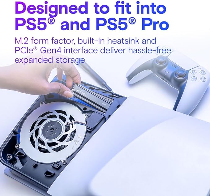 Crucial P310 1TB M.2 2280 PCIe 4.0 NVMe Solid State Drive (With Heatsink)