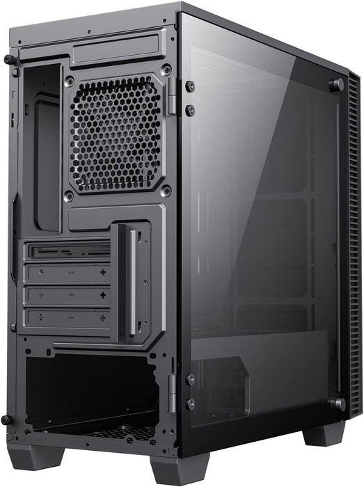 GameMax Abyss Mini ARGB Gaming PC Case, Micro ATX, Infinity Mirror ARGB Front, Black