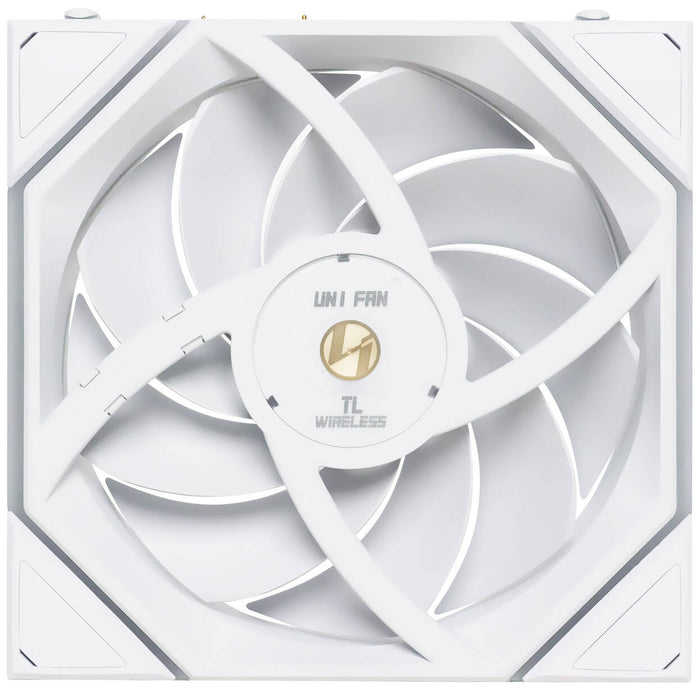 Lian Li UNI FAN TL Wireless 120 White ARGB PWM Fan – 2600RPM, LCP Blades, Wireless Control