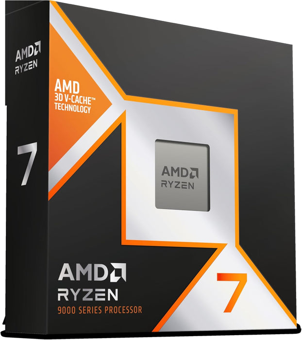 AMD Ryzen 7 9800X3D CPU, AM5, 4.7GHz (5.2 Turbo), 8-Core, 104MB Cache, 9th Gen, Radeon Graphics