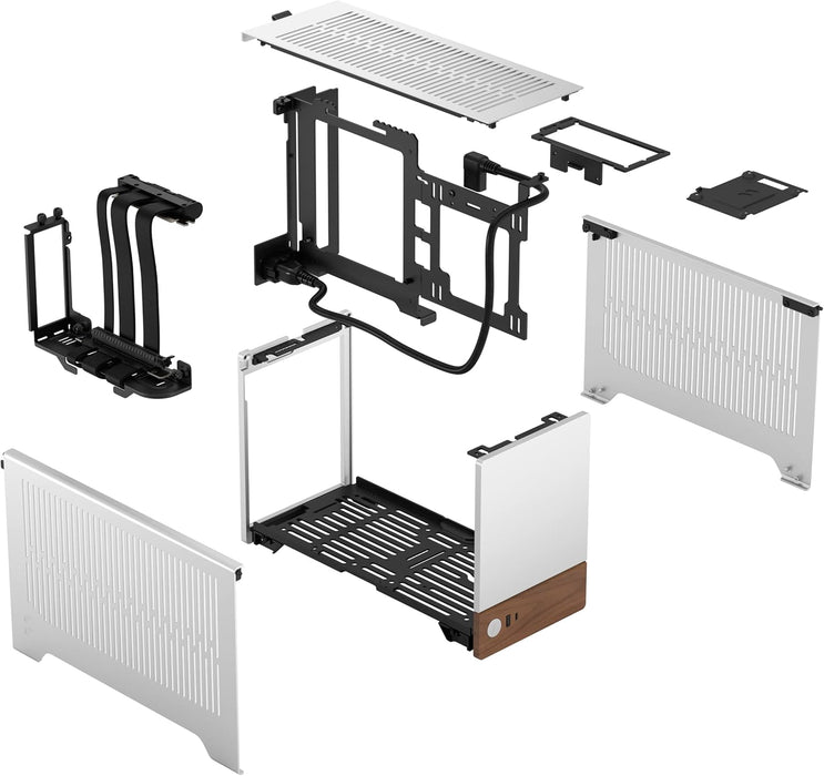 Fractal Design Terra Silver SFF Mini-ITX PC Gaming Case, Small Form Factor Chasis, mITX, SFX