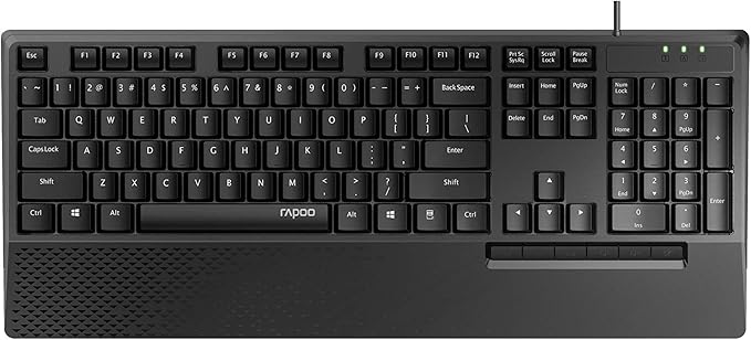 Rapoo NX2000 Wired Keyboard & Mouse Desktop Combo – Black (QWERTY