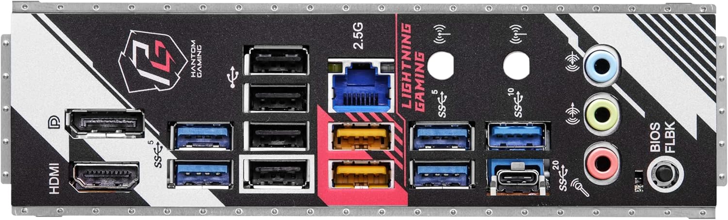 Asrock X670E PG Lightning, AMD X670, AM5, ATX, 4 DDR5, HDMI, DP, 2.5G LAN, PCIe5, 4x M.2