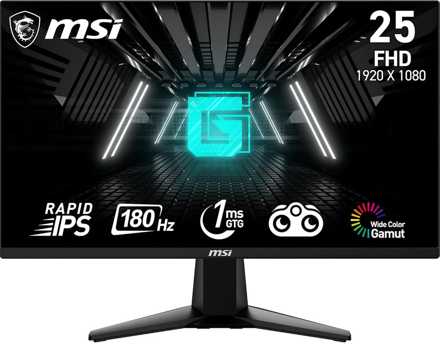 MSI MAG G255F 24.5" Gaming Monitor 180Hz, 1ms, Full HD 1920 x 1080, A-Sync, Rapid IPS