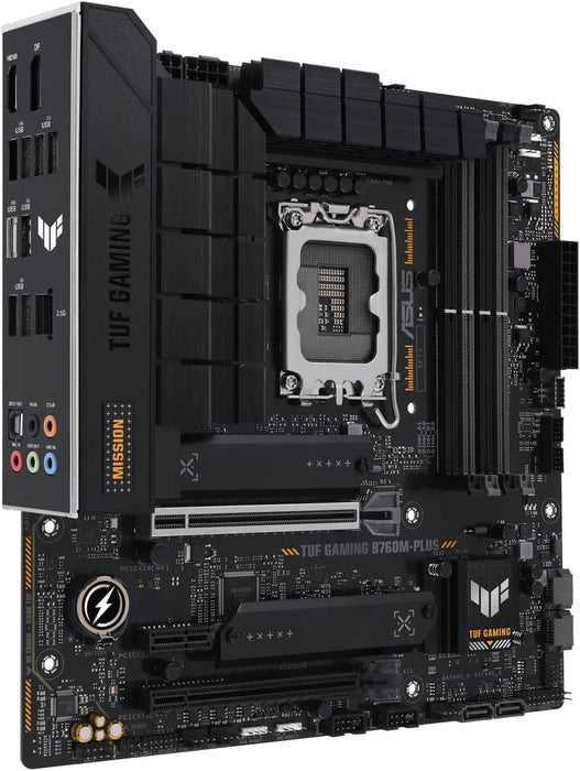 Asus Tuf Gaming B760M-Plus Motherboard, Intel B760, 1700, Micro ATX, DDR5, PCIe5