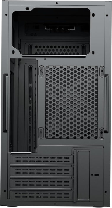 Vida Enterprise Black Office Desktop PC Case, Micro ATX, 120mm Fan, Mesh Front